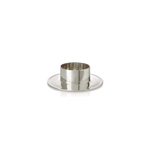 Kerzenhalter aus Alu Silber poliert für Ø 70 mm Kerzen, Taufkerzen, Hochzeitkerzen, Anlasskerzen