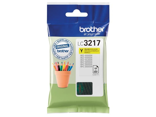 Tinten BROTHER LC3217Y BROTHER MFCJ6930DW TINTE YEL ST Image