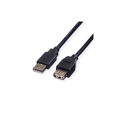 ROLINE USB 2.0 Kabel, Typ A-A, ST/BU, schwarz, 3 m Image
