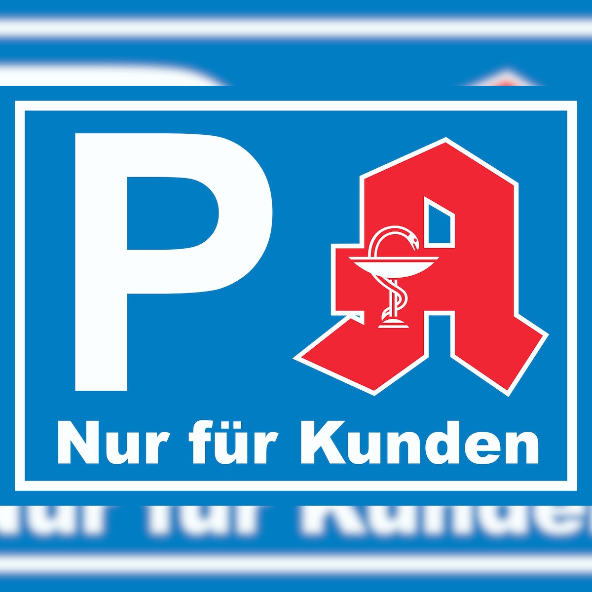 Apotheken Parkplatz Schild nur für Kunden A3 (297x420mm) Image