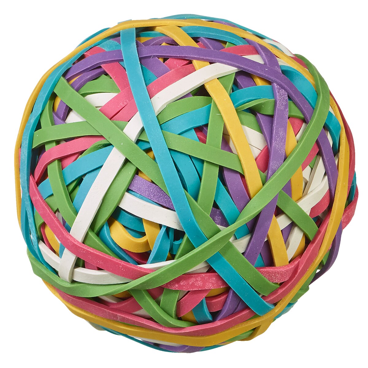 SIGMA Gummibänder-Ball, farbig sortiert, Ø 65 x 2 mm, 175 g, 195 Stück Image