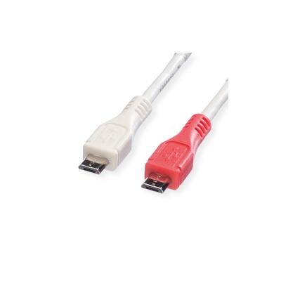 VALUE USB 2.0 Ladekabel, Micro B - Micro B, ST/ST, 0,3m