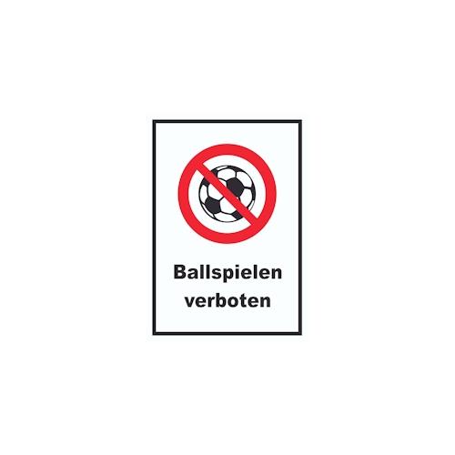 Ballspielen verboten Schild A5 (148x210mm)