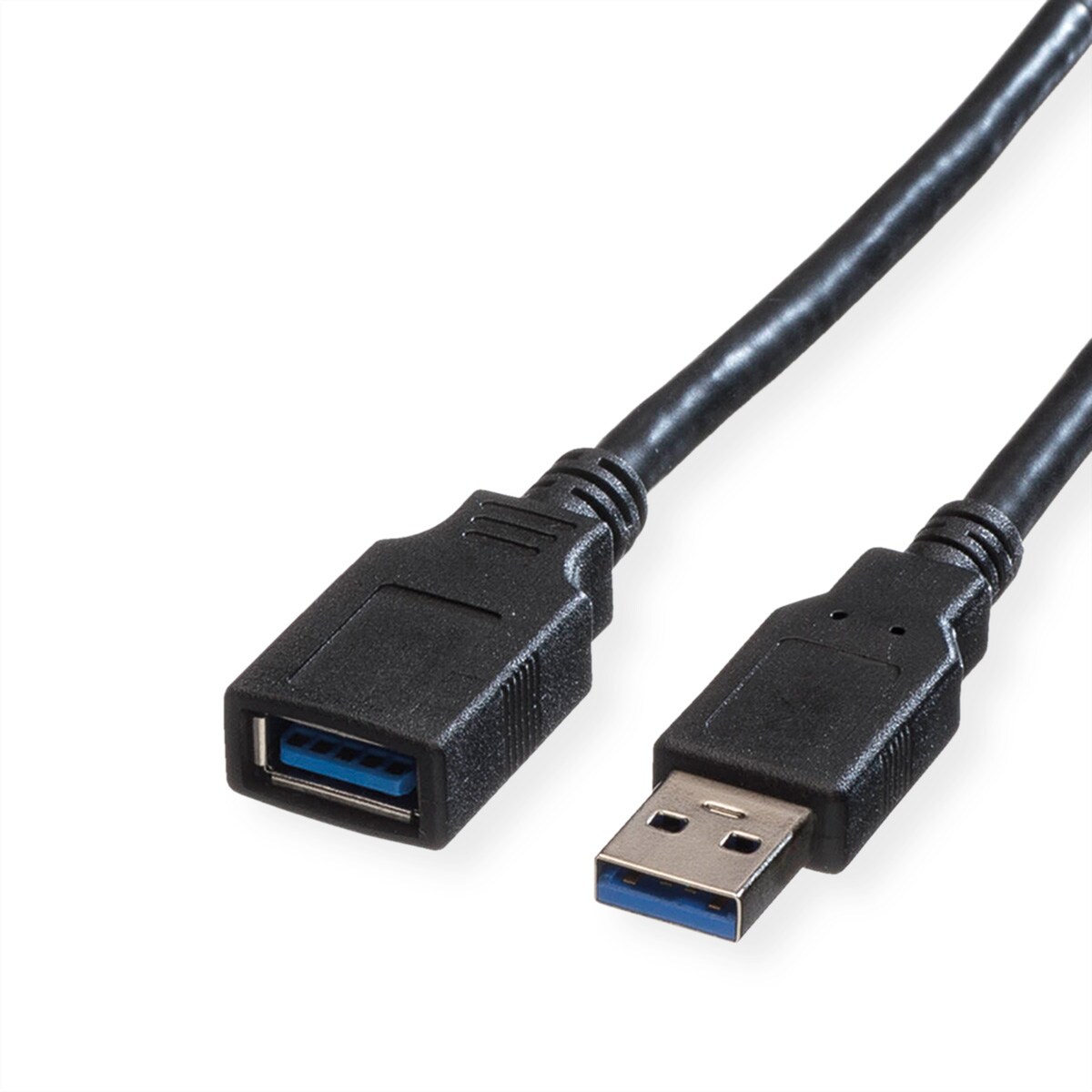 ROLINE USB 3.2 Gen 1 Kabel, Typ A-A, ST/BU, schwarz, 1,8 m Image