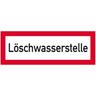 Schild Löschwasserstelle, Alu, 297x105 mm