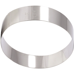 Matfer Vacherin-Ring aus Edelstahl, Höhe 6 cm, 24 cm (371807) Image