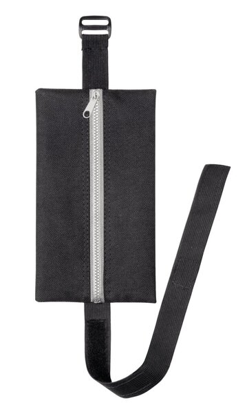 Veloflex Velobag Flex schwarz, 110 x 200 mm, Textil, Kunststoff Reißverschluss, durch das flexible Band passend für Größen bis A4, Farbe: schwarz Image