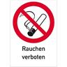 Schild Rauchen verboten, Kombischild , Alu, 262x371 mm