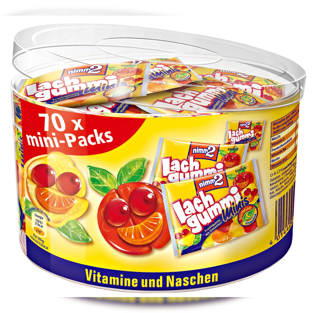nimm2 Nimm 2 Lachgummi Minibeutel 70 x 10,5 g (735 g) Image