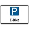 Parkplatzschild, E-Bike, Aluverbund - 300 x 200 x 2 mm Aluverbund