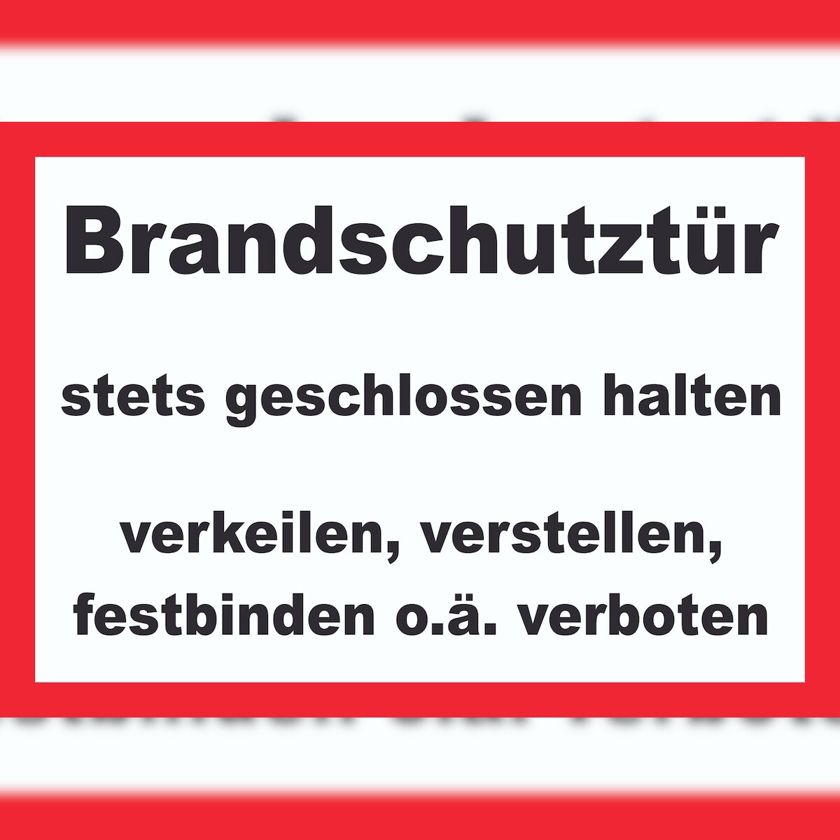 HB-Druck Brandschutztür Schild A6 (105x148mm) Image