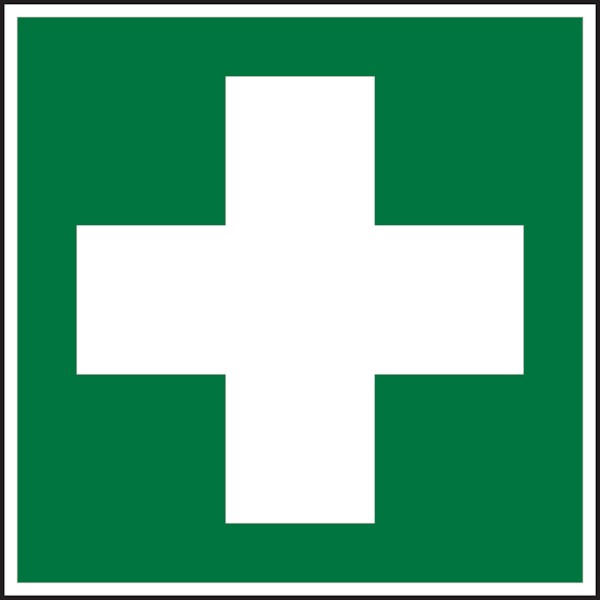 Rettungszeichen, Erste Hilfe E003 - ASR A1.3 (DIN EN ISO 7010) - 150x150x1.5 mm Kunststoff Image