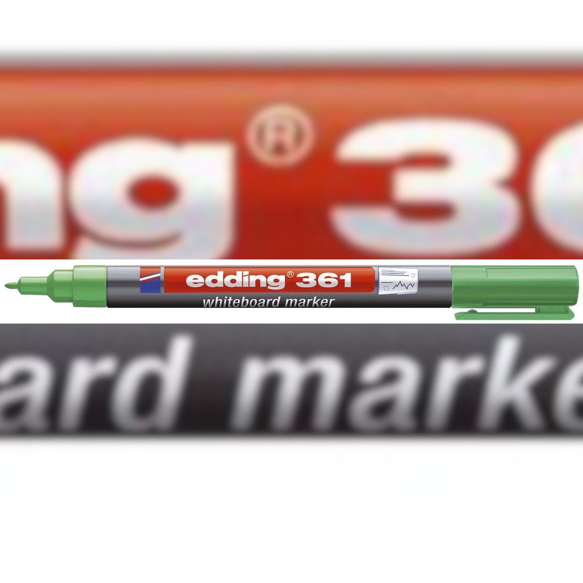 Edding 4-361004 361 Boardmarker - nachfüllbar, 1 mm, grün Image