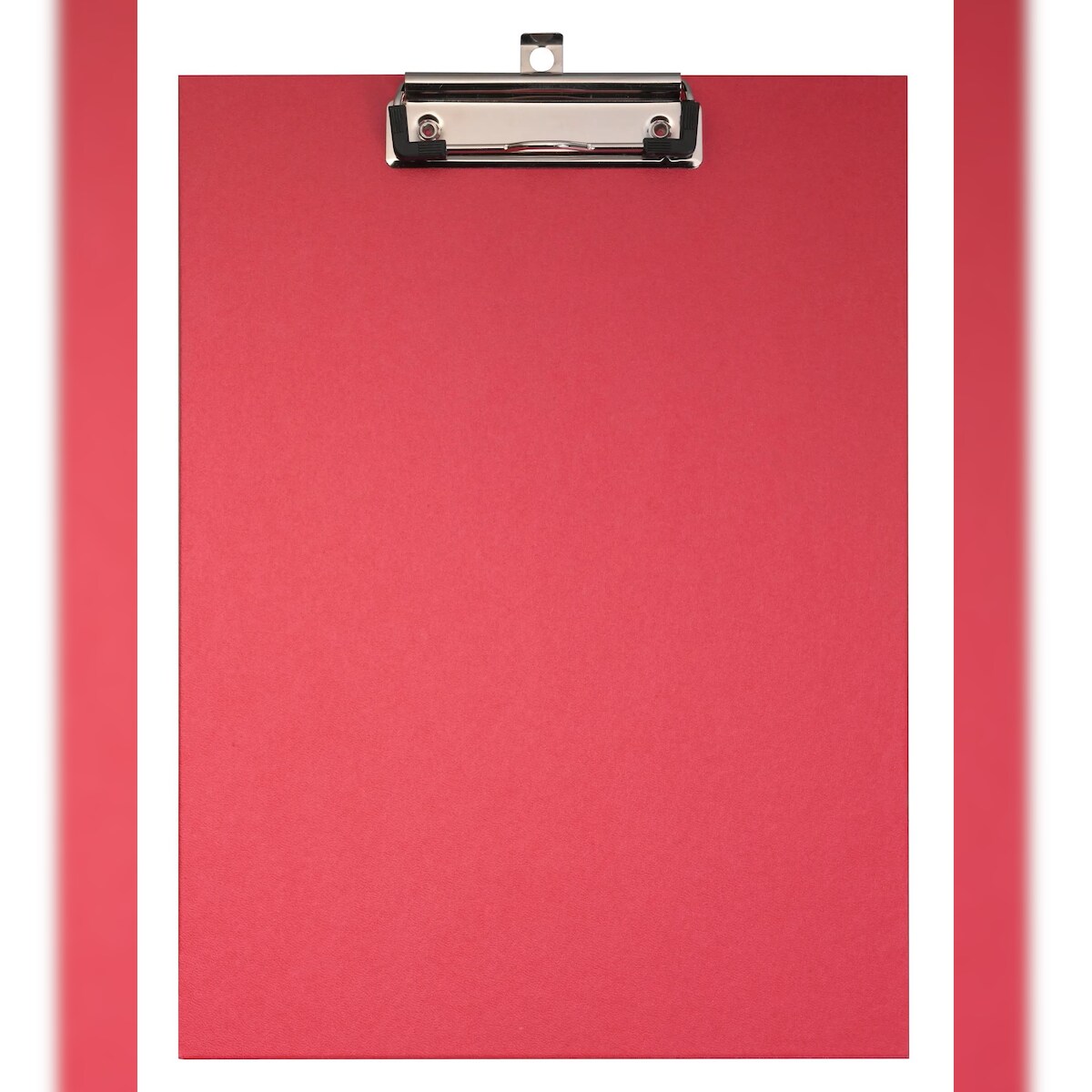 Falken 11288347 Klemmbrett für DIN A4, Hartpappe mit Kraftpapierbezug - Rot Image