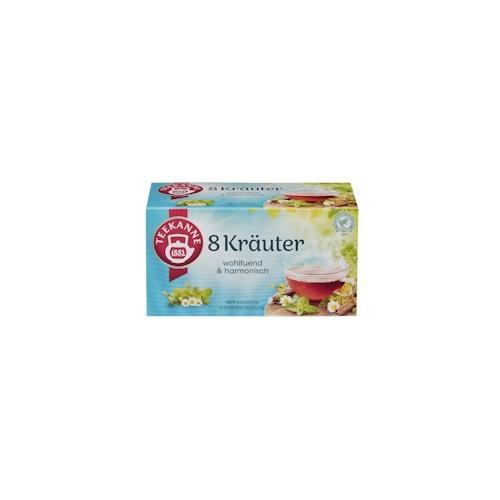 Teekanne Kräutertee 8 Kräuter 20 Teebeutel (40g)