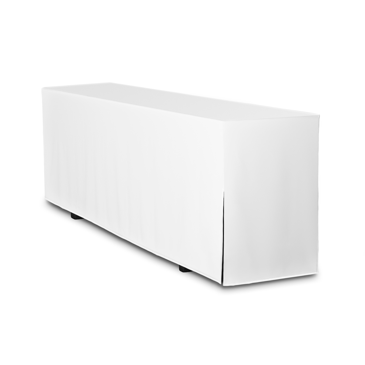 TexDeko Biertischhusse Premium für Bierzeltgarnitur 220 x 70cm Blickdicht waschbar (Weiß) Image