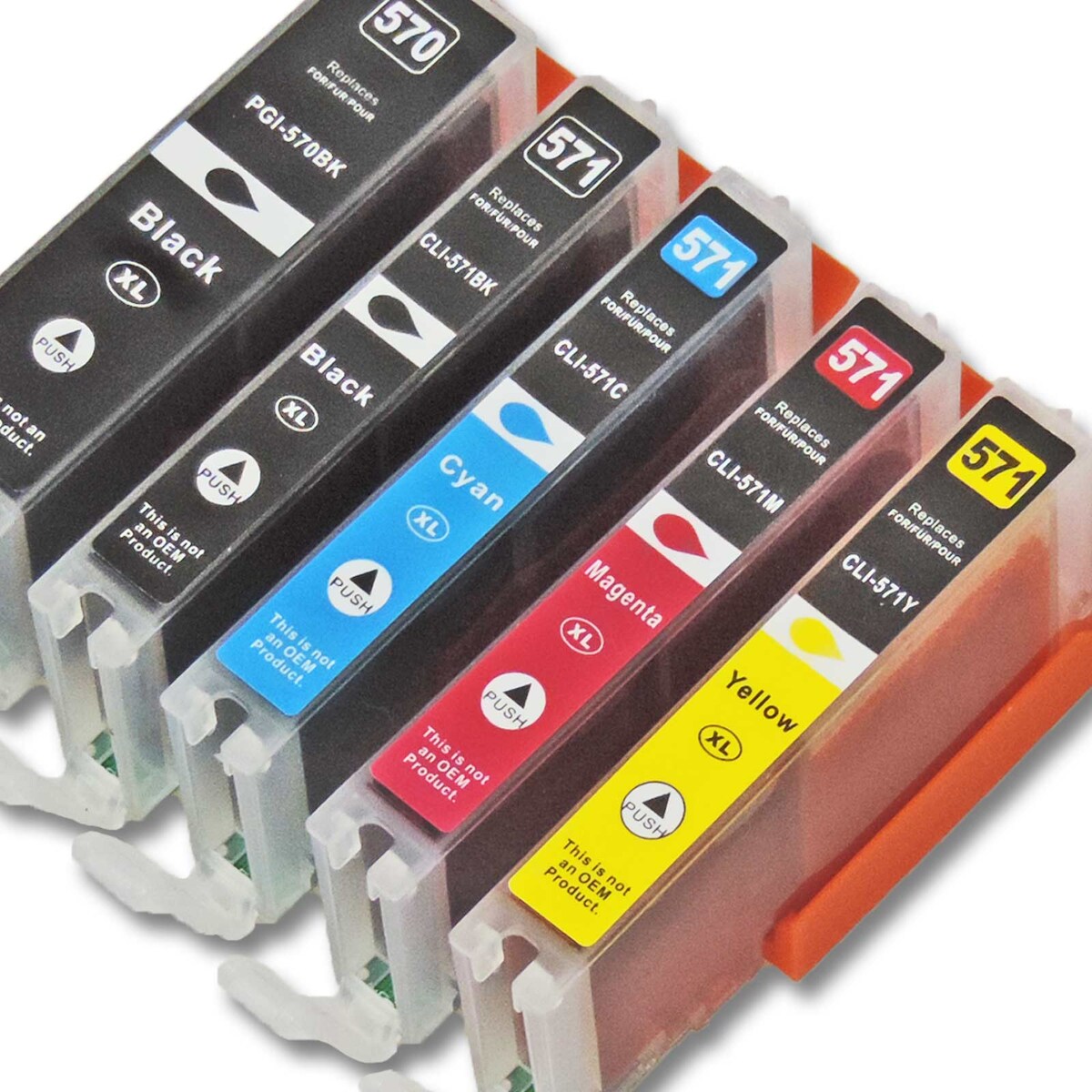 5er Set D&C Tinte für Canon Pixma MG6850 Druckerpatronen kompatibel Canon Pixma MG 6850 Drucker Image