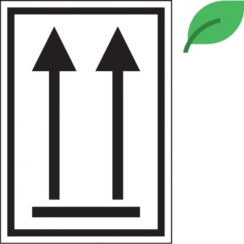 Dreifke® Aufkleber | Verpackungskennzeichen Oben, IMDG-Code, ADR, ökologische Folie, 74x105mm Image