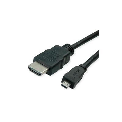 ROLINE GREEN HDMI High Speed Kabel mit Ethernet, HDMI ST - Micro HDMI ST, 2 m