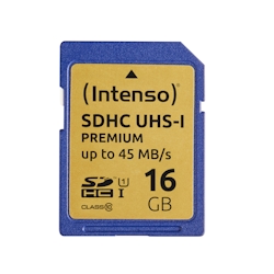 Intenso 16GB SDHC UHS-I Premium Secure Digital Card Image
