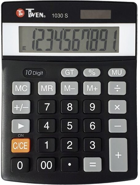 Tischrechner 1030S, 10-stellig, schwarz, Prozent-, Korrekturtaste, Automatic Power off Image