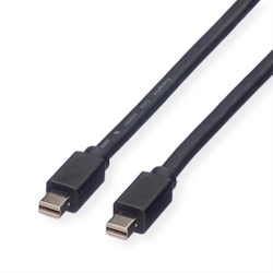 ROLINE DisplayPort Kabel, Mini DP ST - Mini DP ST, schwarz, 2 m Image