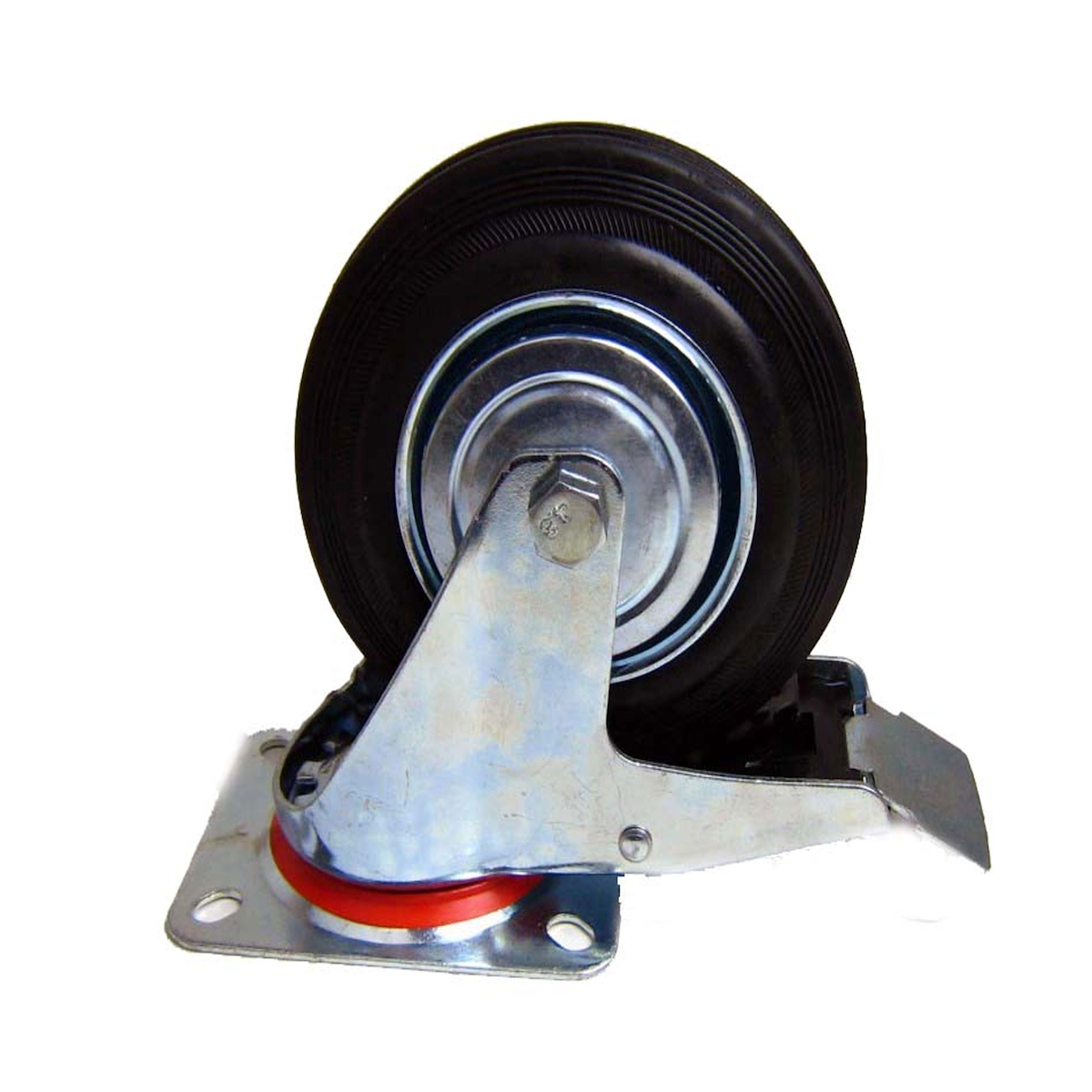 ACMax Transportrollen Möbelrolle Bockrolle Lenkrolle drehbar Bremse 160 mm 004772 Image