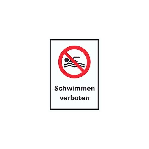 Schwimmen verboten Schild A6 (105x148mm)