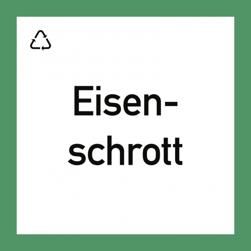 Wertstoffkennzeichnung "Eisenschrott", Kunststoff, 300x300 mm Image