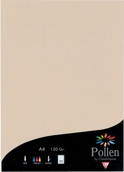 Clairefontaine Farbiges Papier A4 120g elfenbein 50 Blatt Image