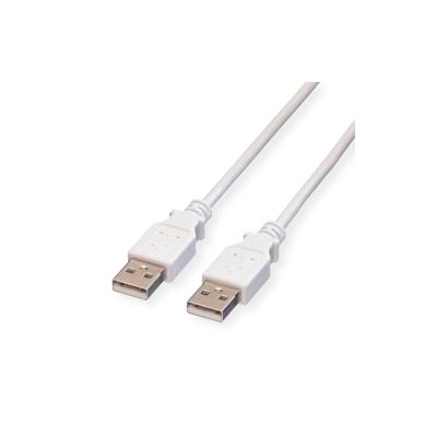 VALUE USB 2.0 Kabel, Typ A-A, weiß, 3 m