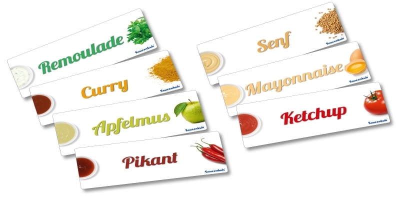 Contacto Etiketten 7 x Inhalt Saucenkuh Image