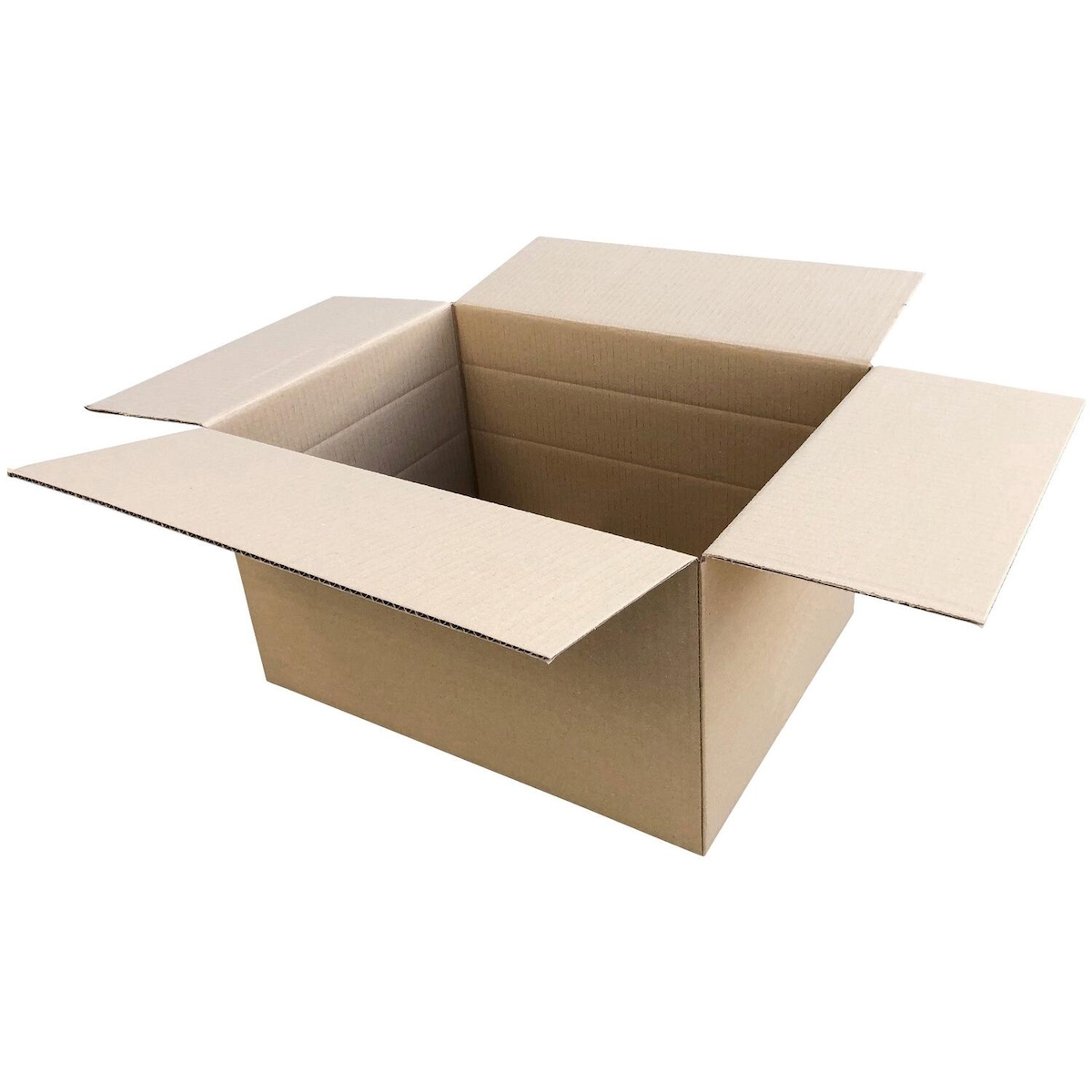 VEPATIM Faltkarton 455x340x(120)-265mm mit variabler Höhe 1-wellig Dickwelle braun Image