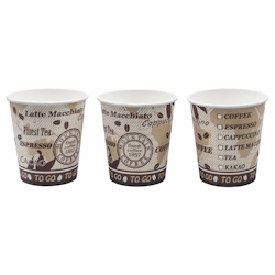 VEPATIM 80x Kaffeebecher Getränkebecher 'Coffee Mountain' 180 ml