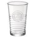 Bormioli Rocco Glasbecher Officina 1825 - geriffeltes 325ml Trinkglas / Wasserglas / Saftglas mit Relief Verzierung