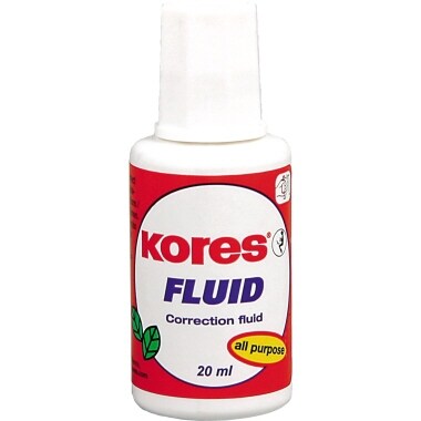KORES Korrekturmittel Fluid KF66101 20ml Pinsel weiß Image