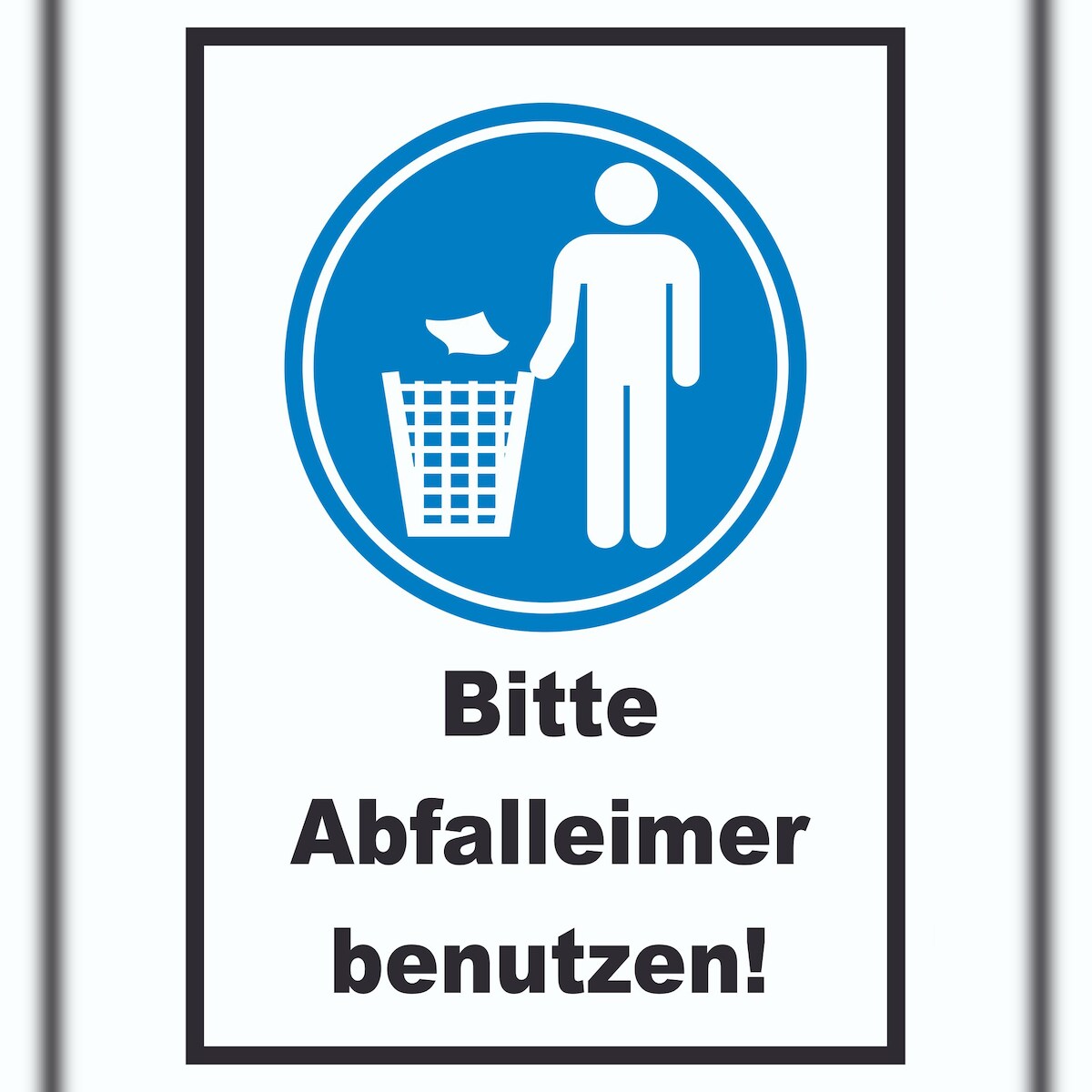 Bitte Abfalleimer benutzen Schild A3 (297x420mm) Image