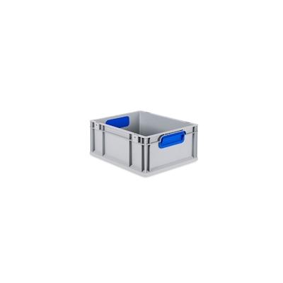 PROREGAL Eurobox NextGen Color | HxBxT 17x30x40cm | 16 Liter | Griffe blau geschlossen | Glatter Boden | Eurobehälter, Transportbox, Transportbehälter Image