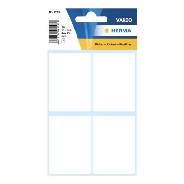 HERMA Vielzwecketikett 3755 40x55mm weiß 28 St./Pack. Image