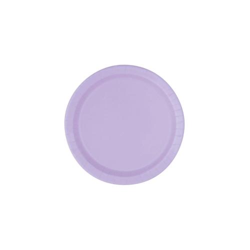 20 kleine runde Teller lavendel