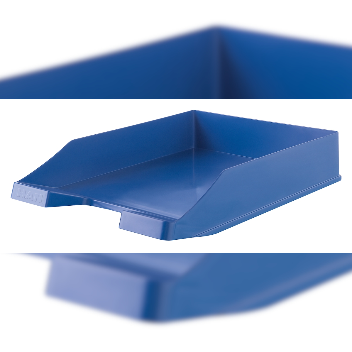 HAN Briefablage KLASSIK KARMA, DIN A4/C4, 80-100% Recyclingmaterial, stabil gebaut, Übereinander Stapelbar,öko-blau Image