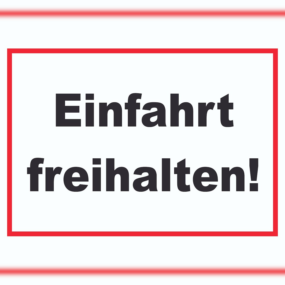 Einfahrt freihalten Schild A4 Rückseite selbstklebend Image