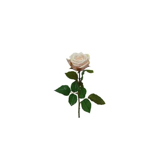 Rose am Stiel Kunstblume Rosenblüte künstliche Blume Real Touch H: 68cm creme