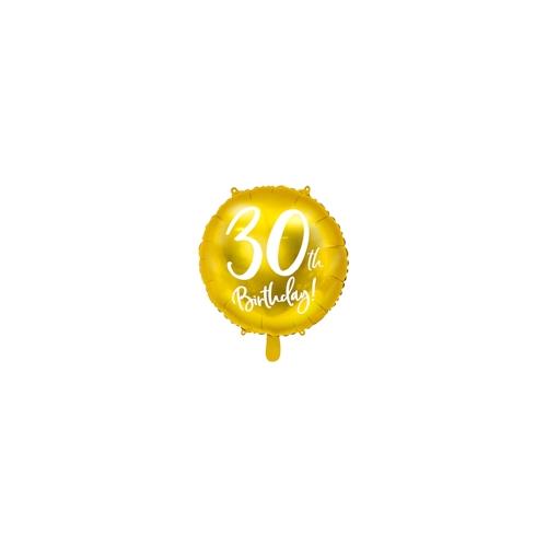 30. Geburtstag Folienballon gold