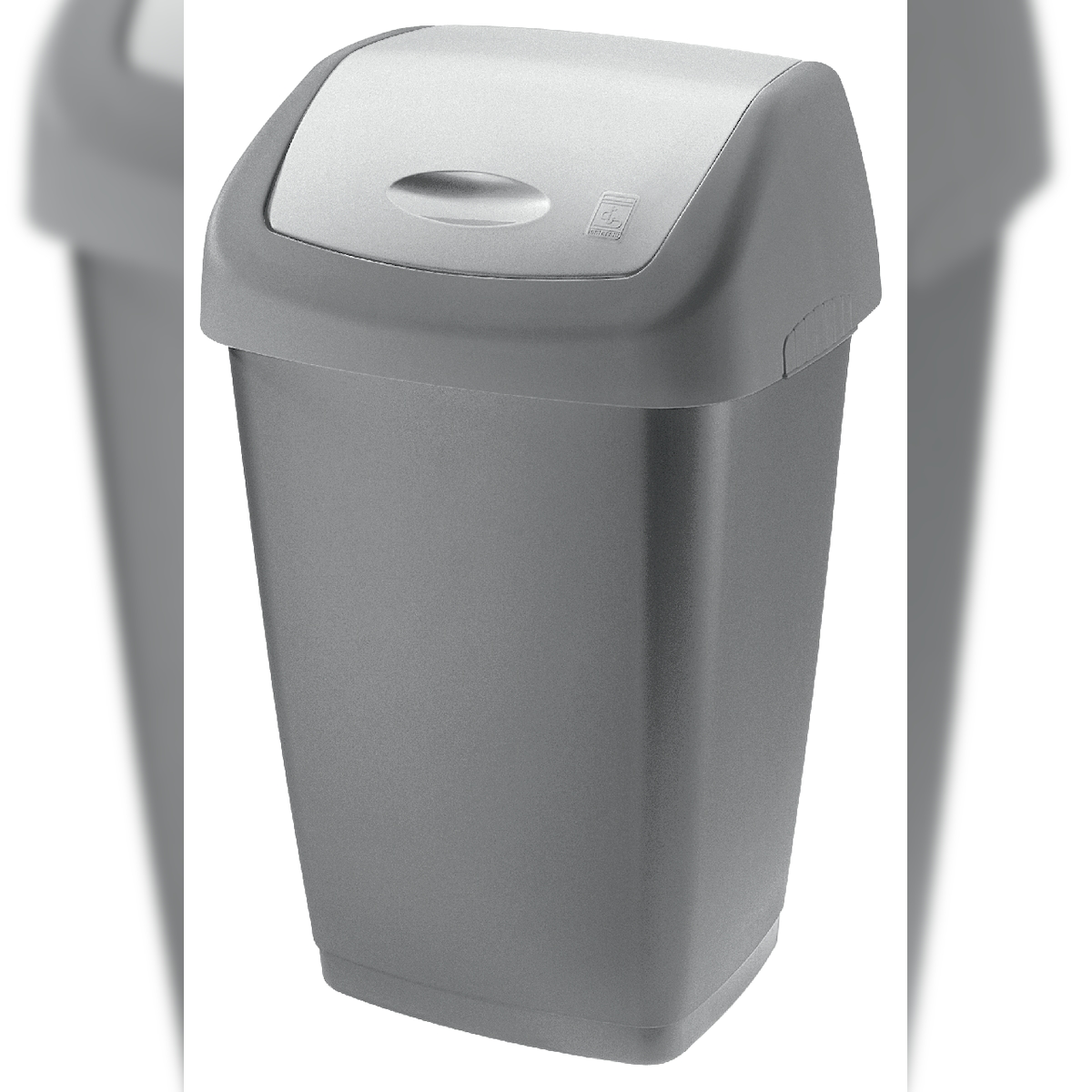 Tarrington House Schwingdeckeleimer, Polypropylen, 40 x 32 x 65 cm, 50 L, rechteckig, anthrazit Image