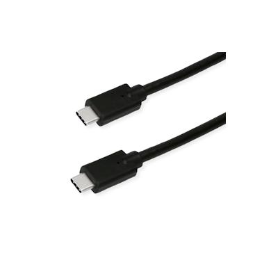 ROLINE GREEN USB 3.2 Gen 2x2 Kabel, Emark, C-C, ST/ST, 20Gbit/s, 100W, schwarz, 1 m