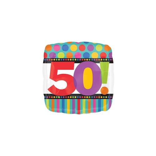 Folienballon `Dots & Stripes` 50