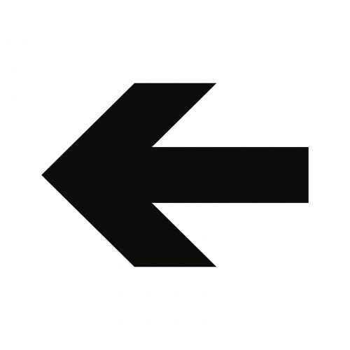 Aufkleber - Piktogramm Richtungspfeil, Folie, 160x160 mm Image