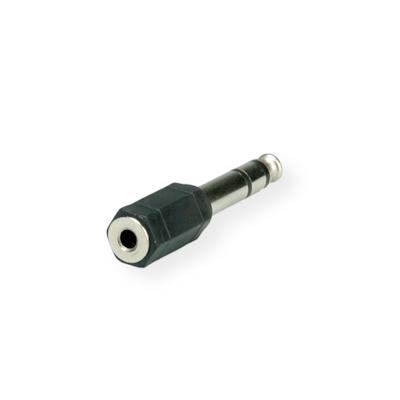 ROLINE Stereo Adapter 6,35 mm Stecker - 3,5 mm Buchse