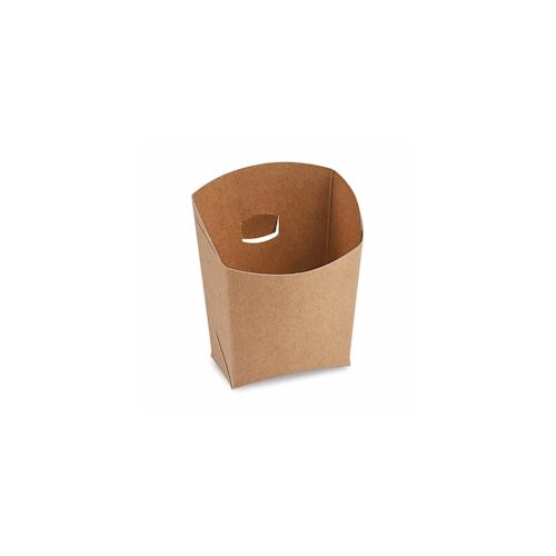 50x BIONATURE Snackbecher braun mit Fettbarriere 100g 7 x 9 x 9 cm 50 Stück